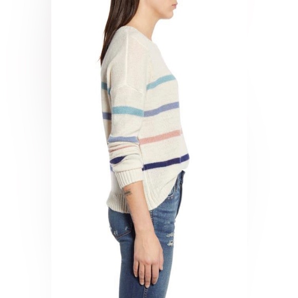 Rails Perci Seaside Stripe wool alpaca sweater light knit beachy boho XS NWOT - Picture 10 of 13